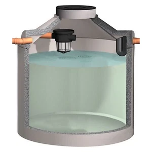 Betonzisterne inkl. Korbfilter-Set Basic (für PLZ 00-19 | 26-28 | 32-79 | 98-99) - Bild 1 von 3