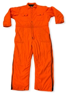 Vintage Gander Mountain Mens Blaze Orange Snow Body Suit Hunting Insulated 2XL - Picture 1 of 12