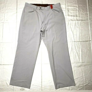 Pantalón de vestir chino HAGGAR 1926 originales para hombre beige caqui 36x29 frente plano recto - Imagen 1 de 8