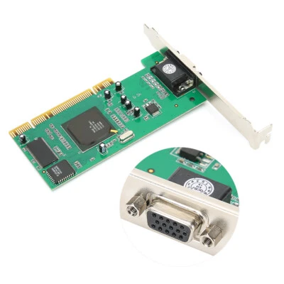 8MB 32Bit Graphics Card  GPU Game Video Multi-Display for Desktop Computer - Image 1 of 4