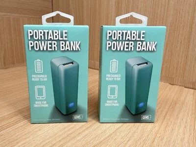 JUEGO DE 2 GEMAS 2000mAh USB Portátil Externo Respaldo Cargador de Batería Banco de Alimentación Foto 1 de 2