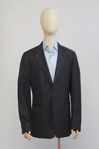 PRADA Milano Men's Grey Wool Cashmere Plaid Blazer Jacket Size 52R Made in Italy - Picture 1 of 15