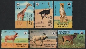 Níger 1978 - Mi-Nr. 633-638 ** - MNH - Animales salvajes / Animales salvajes - Imagen 1 de 1