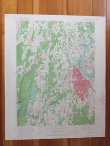 Mapa Topográfico Middletown Connecticut 1968 Original Vintage USGS - Imagen 1 de 1