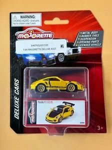 2023 Majorette Porsche 911 GT3 RS Auto Deluxe Giallo Nuovo con scatola - Foto 1 di 3
