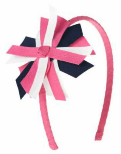 NWOT Gymboree Girl FRIENDSHIP CAMP / UNICORN GARDEN Pink Blue Ribbon Headband - Image 1 of 1