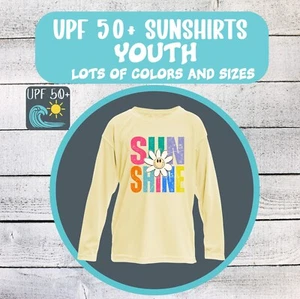 Jugend UPF 50+ Sonnenschein Sommer Sonnenschutz Langarm Sonnenshirt Strand Pool - Bild 1 von 15