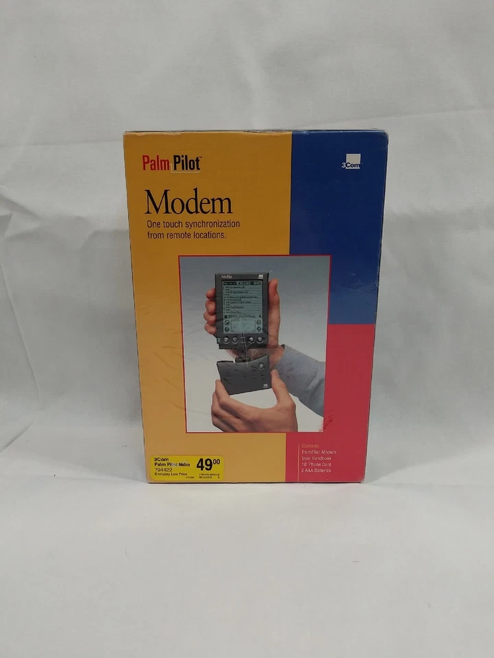 Vintage 3Com PalmPilot Modem One Touch Synchronization (10201U) 14.4 Kbps - Image 1 of 4