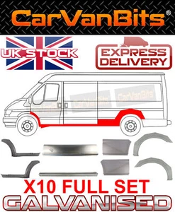 FÜR FORD TRANSIT LWB 00-14 MK6 MK7 HINTERRADLAUF SEITENTÜR REPARATURVERKLEIDUNG SET - Bild 1 von 12
