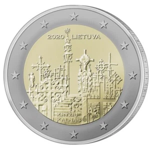 Lithuania - 2 Euro Commemorative 2020 Hill of Crosses  UNC FREE SHIPPING - Picture 1 of 3