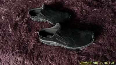 Nuevos zapatos para hombre Merrell Jungle Slide negros talla 7 para mujer talla 8 1/2 B ancho Foto 1 de 4