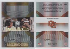 2007 Donruss Elite Extra Edition College Ties Gold Darwin Barney Mitch Canham