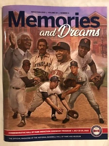2022 BBHOF Induction Ceremony Program -Memories & Dreams- Big Papi David Ortiz - Picture 1 of 3