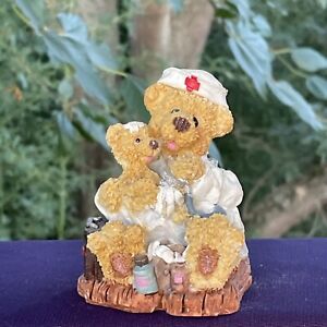Statue de patient de la Croix-Rouge UNIQUE infirmière ours en peluche hôpital bureau du médecin ❤️sj3j4