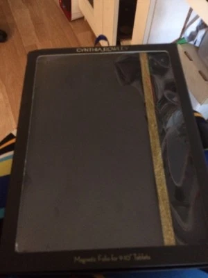 NIB Cynthia Rowley Magnetic Folio for 9-10 Inch Tablets ~ Black/Gold t4 - Image 1 of 4