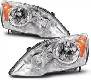 For 07-11 Honda CRV CR-V Halogen Headlights Headlamps Assembly 07 08 09 10 11 - Foto 1 di 6