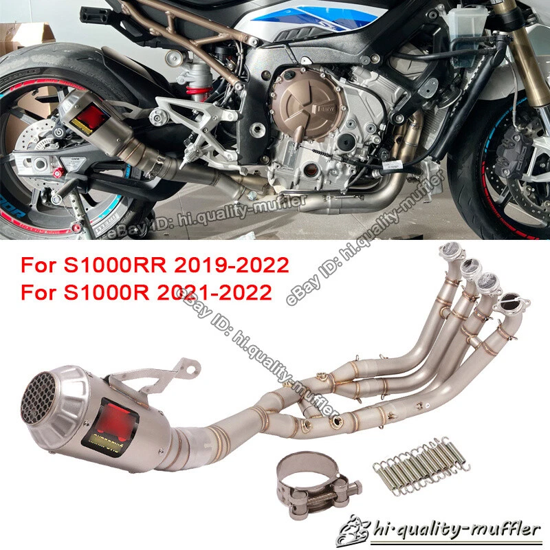 Slip On Exhaust System Link Pipe + Muffler Tail Escape For BMW S1000RR S1000R - Image 1 of 4