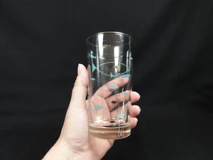 Vintage Libbey Mediterranean Atomic Fish Glass 1950's MCM 10 oz Tumbler 5.5" - Picture 1 of 10