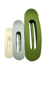 3 pcs Flat Hair Clips for Women, Large Flat Claw Clips for Thin Thick Hair - Picture 1 of 9
