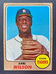 1968 Topps #160 Earl Wilson (Detroit Tigers)    CENTERED!