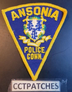 ANSONIA, CONNECTICUT POLICE SHOULDER PATCH CT - Picture 1 of 2