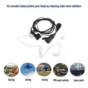 2 Pin Tube Earpiece Headset Security Agent for Motorola Two Way Radios - Zdjęcie 1 z 10