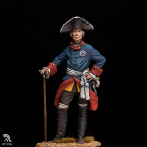 Soldado de juguete de lata en miniatura pintado Frederick el Grande 54 mm | nivel de arte - Imagen 1 de 4