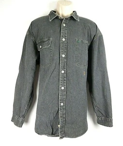 Tommy Hilfiger Herren Stonewashed Jeanshemd Knopfleiste Langarm grau Gr. XL - Bild 1 von 7