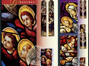 1995 Christmas Maxi Cards Prepaid Postcard Maxicards Stamps - Picture 1 of 1