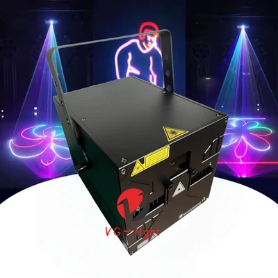Night Club Laser Stage Lights 5W Full Color Animation Rgb Laser Light Bar Dj - Image 1 of 4