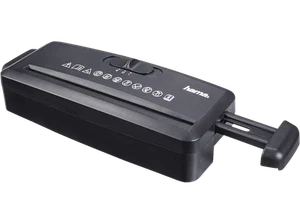 Destructora de papel - Hama Mini S6, Hasta 6 Din A4, 80 g/m2, Negro - Imagen 1 de 5