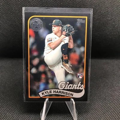 2024 Topps Series 1 Topps Kyle Harrison Black Parallel /299 ROOKIE 89' Insert  - Image 1 of 2