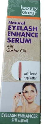 Beauty Guru Natural Eyelash Enhance Serum With Castor Oil. 0.27 Fl oz - Image 1 of 4