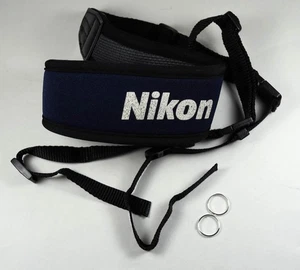 Vintage Nikon Camera Neoprene Wide Strap Shoulder Neck Strap - Picture 1 of 2