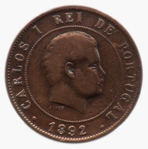 20 REIS 1892 PORTUGAL  -03 - Imagen 1 de 2