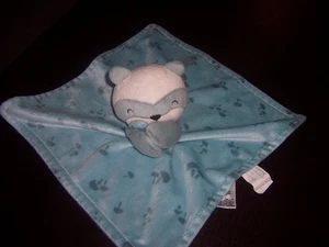 Modern Moments by Gerber Waschbär Lovey Sicherheitsdecke blau weiß Pilze - Bild 1 von 1