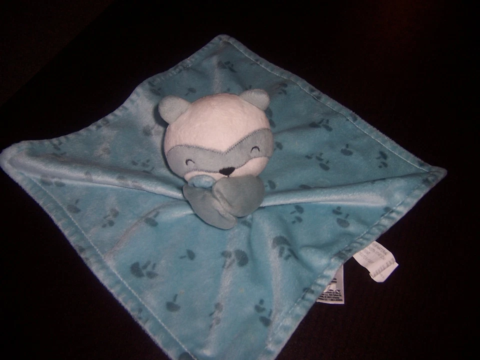 Manta de seguridad Modern Moments by Gerber Raccoon Lovey azul blanco setas Foto 1 de 1