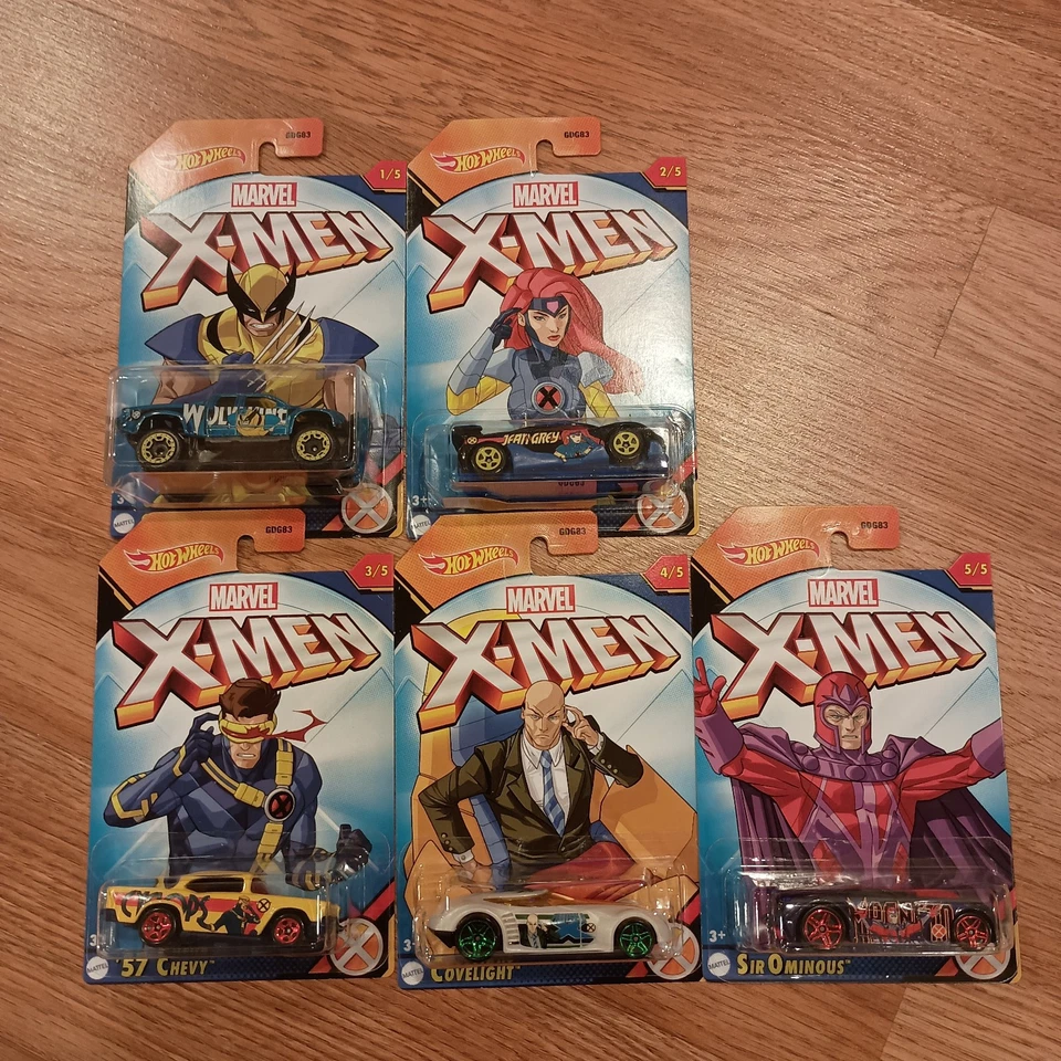 Hot Wheels Marvel X-Men Complete Set Of 5 Walmart Exclusive - Image 1 of 1