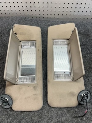 1993-1998 Jeep Grand Cherokee Sun Visor Set Left Right Driver Passenger OEM - Image 1 of 4