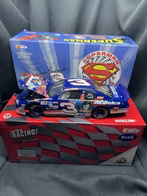 Dale Earnhardt Jr. #3 1999 AC Delco Superman 1/24 Stock Car Bank Foto 1 de 4