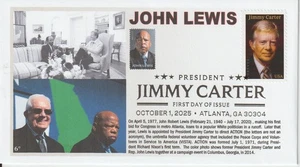 6° Cachets 6043 President Jimmy Carter with Congressman John Lewis - Picture 1 of 1