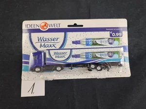 werbetrucks 1:87, Wasser Maxx, Rossmann, OVP, Lkw, Miniatur, Selten, H0 - Bild 1 von 1