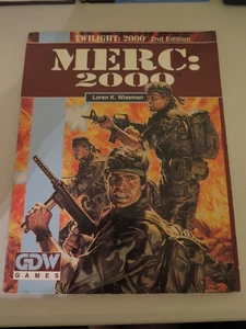 TWILIGHT: 2000 MERC: 2000 SC LOREN WISEMAN GDW GAMES - Picture 1 of 2