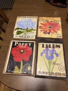 Deac. Blumensamen Paket Kunst 4 verschiedene Bilder - Bild 1 von 1