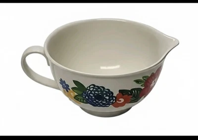 The Pioneer Woman Large Melamine Batter Bowl with Spout Floral Blue Red Yellow M - Image 1 of 4