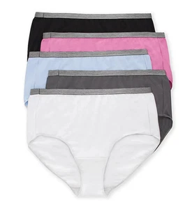 Hanes CSP40A Just My Size Cotton Stretch Brief Panty - 5 Pack - Picture 1 of 1