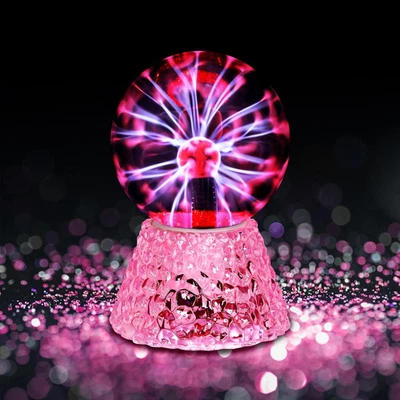 Palla Al Plasma Da 5 Pollici, Luce Al Plasma Con Base in Cristallo, Sfera Al Pla - Immagine 1 di 4