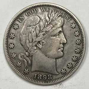 1898 Friseurhälfte .50. Sehr fein.  - Bild 1 von 3