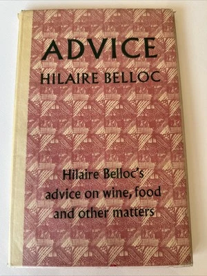 Édition originale 1960 H. Belloc « Advice on Wine, Food & Other Matters »🍷📘 - Photo 1/4