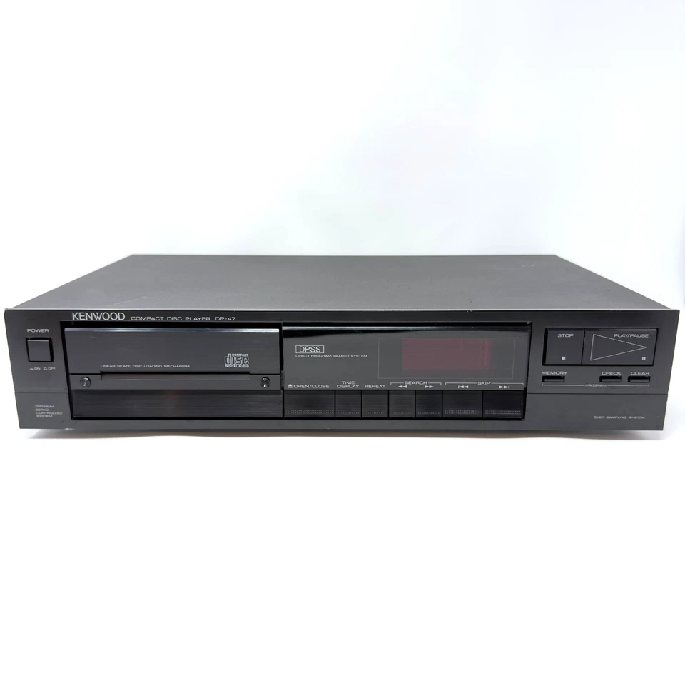 Kenwood DP47 Reproductor de Disco Compacto Negro Patín Lineal DPSS Japón Probado Funcionando Foto 1 de 4